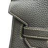 エルメス HERMES バーキン35 □H刻印 ブラック/ホワイトステッチ ゴールド金具 トゴ レディース ハンドバッグ