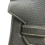 エルメス HERMES バーキン35 □H刻印 ブラック/ホワイトステッチ ゴールド金具 トゴ レディース ハンドバッグ