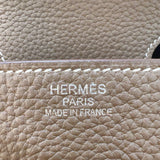 エルメス HERMES バーキン35 T刻印 (2015年製) エトゥープ　シルバー金具 トリヨンクレマンス メンズ ハンドバッグ