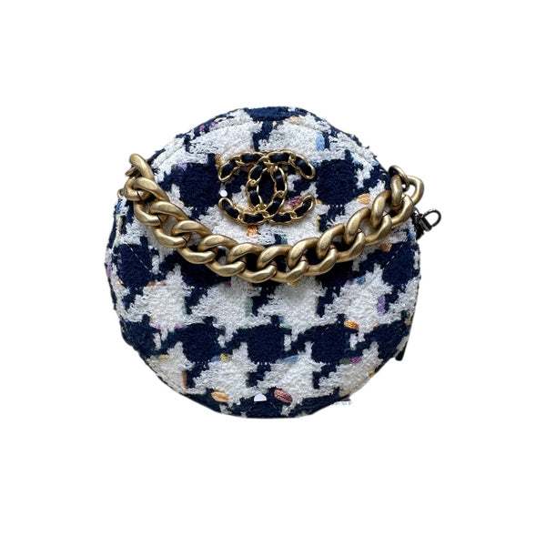 シャネル CHANEL ラウンド２wayチェーンショルダー AP0945 マルチカラー/ゴールド金具 ツイード レディース ショルダーバッグ