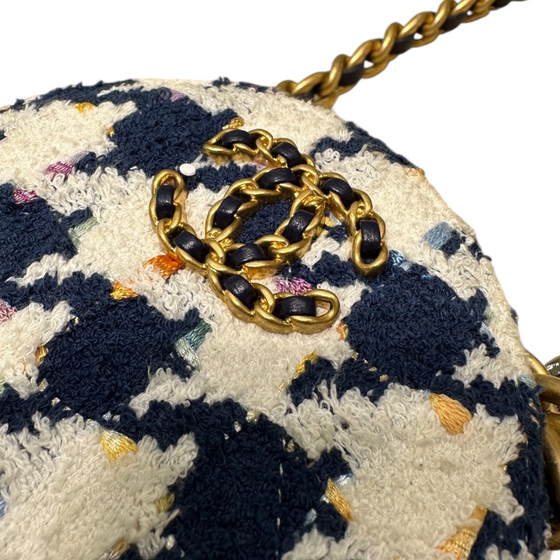 シャネル CHANEL ラウンド２wayチェーンショルダー AP0945 マルチカラー/ゴールド金具 ツイード レディース ショルダーバッグ