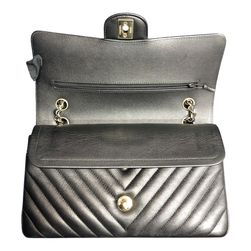 シャネル CHANEL マトラッセ25 Vステッチ A01112 キャビア/GD金具 レディース ショルダーバッグ