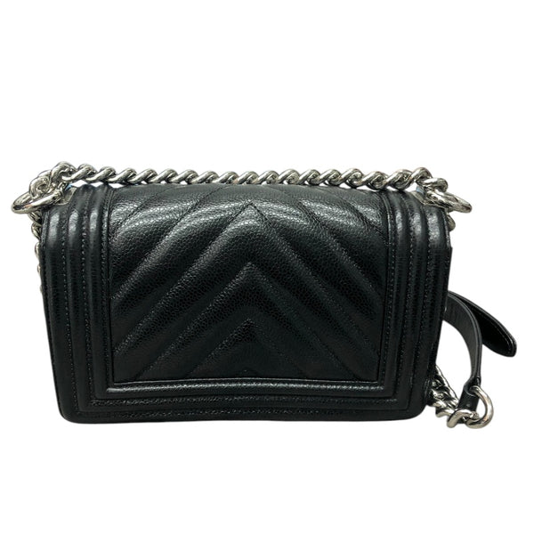 シャネル CHANEL ボーイシャネル20 シェブロン A67085 ブラック キャビアスキン レディース ショルダーバッグ