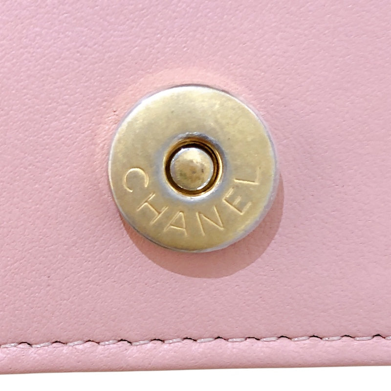 シャネル CHANEL ボーイシャネルチェーンウォレット A81969 ピンク　GD金具 キャビアスキン レディース ショルダーバッグ