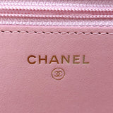シャネル CHANEL ボーイシャネルチェーンウォレット A81969 ピンク　GD金具 キャビアスキン レディース ショルダーバッグ