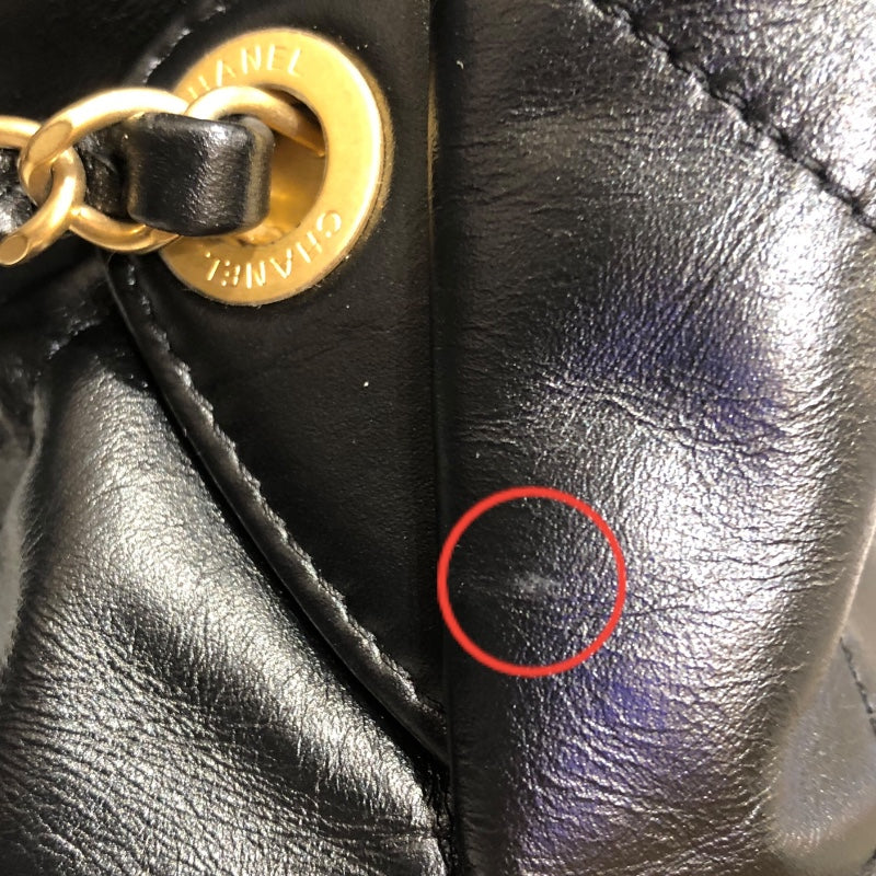 シャネル CHANEL シャネル22バックパック AS3313 ブラック×GD金具 カーフレザー レディース リュック・デイパック