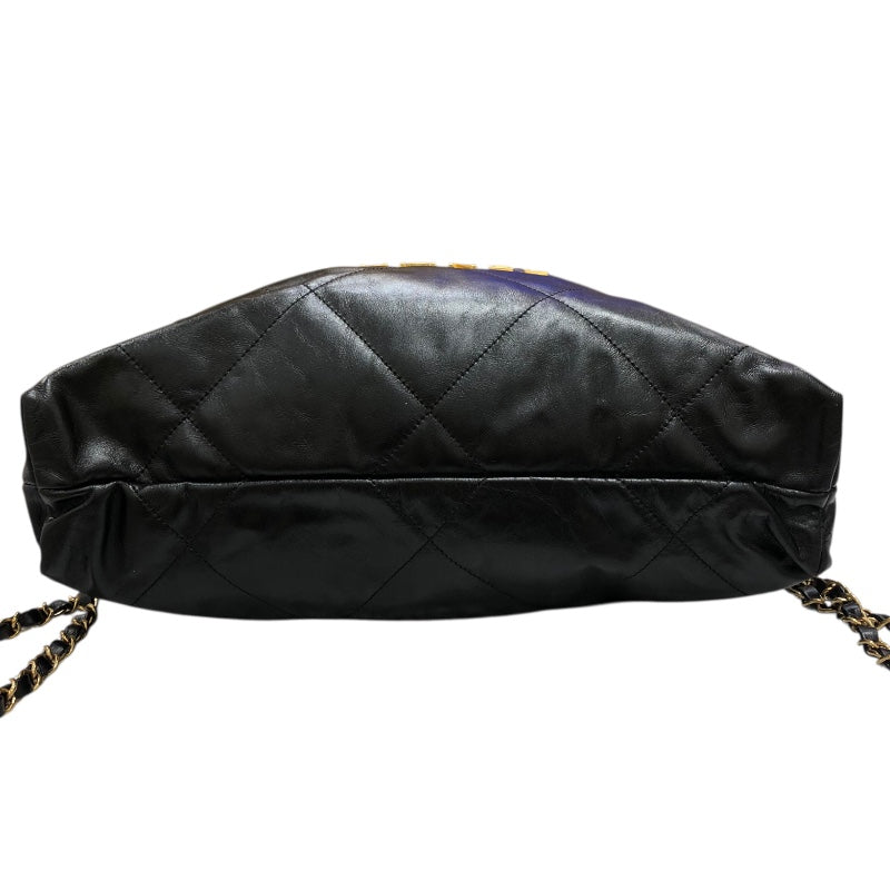 シャネル CHANEL シャネル22バックパック AS3313 ブラック×GD金具 カーフレザー レディース リュック・デイパック