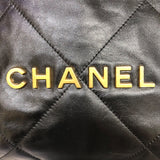 シャネル CHANEL シャネル22バックパック AS3313 ブラック×GD金具 カーフレザー レディース リュック・デイパック