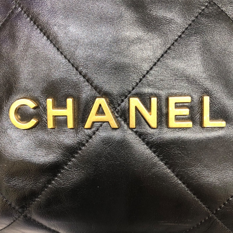 シャネル CHANEL シャネル22バックパック AS3313 ブラック×GD金具 カーフレザー レディース リュック・デイパック