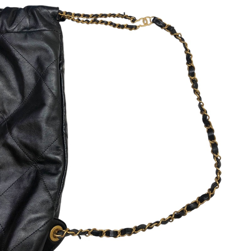シャネル CHANEL シャネル22バックパック AS3313 ブラック×GD金具 カーフレザー レディース リュック・デイパック