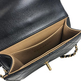 シャネル CHANEL マトラッセパールチェーンショルダー AS0584 ブラック ゴールド金具 ラムスキン レディース ショルダーバッグ