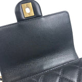 シャネル CHANEL マトラッセパールチェーンショルダー AS0584 ブラック ゴールド金具 ラムスキン レディース ショルダーバッグ