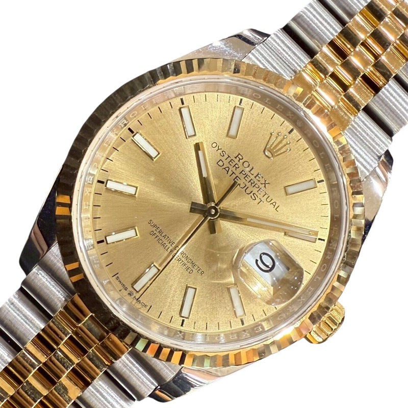 ロレックス ROLEX デイトジャスト36 126234 K18イエローゴールド×ステンレススチール メンズ 腕時計