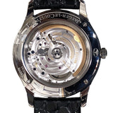 ジャガー・ルクルト JAEGER-LE COULTRE マスターコントロールデイト Q154.84.20 シルバー SS/革ベルト メンズ 腕時計