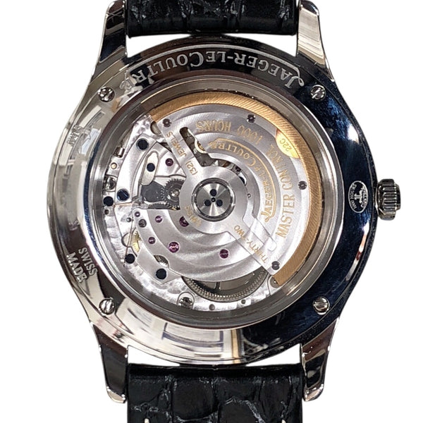 ジャガー・ルクルト JAEGER-LE COULTRE マスターコントロールデイト Q154.84.20 シルバー SS/革ベルト メンズ 腕時計