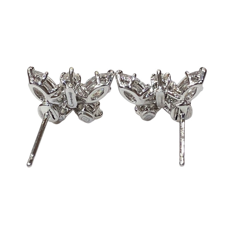 ハリーウィンストン HARRY WINSTON ウィンストンクラスター ダイヤピアス シルバー Pt950/ダイヤモンド ジュエリー