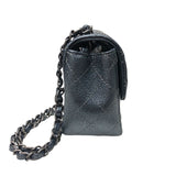 シャネル CHANEL ミニマトラッセ17 A35200 メタリックブルー　SV金具 キャビアスキン ユニセックス ショルダーバッグ