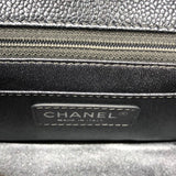 シャネル CHANEL ミニマトラッセ17 A35200 メタリックブルー　SV金具 キャビアスキン ユニセックス ショルダーバッグ