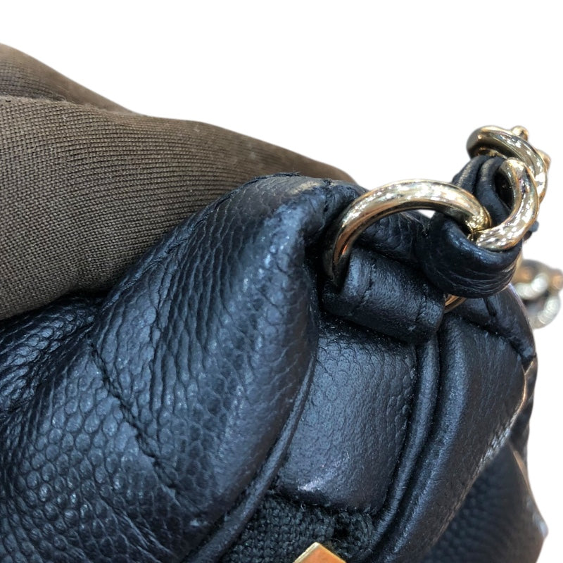 シャネル CHANEL マトラッセウエストバッグ AS0465 ブラック GD金具 キャビアスキン ユニセックス ウエストバッグ