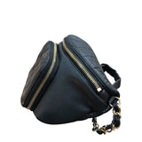 シャネル CHANEL マトラッセウエストバッグ AS0465 ブラック GD金具 キャビアスキン ユニセックス ウエストバッグ