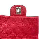 シャネル CHANEL ミニマトラッセ17 A35200/12番台 レッド×SV金具 キャビアスキン レディース ショルダーバッグ