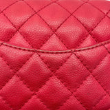 シャネル CHANEL ミニマトラッセ17 A35200/12番台 レッド×SV金具 キャビアスキン レディース ショルダーバッグ