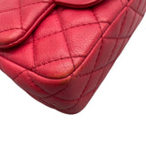 シャネル CHANEL ミニマトラッセ17 A35200/12番台 レッド×SV金具 キャビアスキン レディース ショルダーバッグ