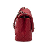 シャネル CHANEL ミニマトラッセ17 A35200/12番台 レッド×SV金具 キャビアスキン レディース ショルダーバッグ