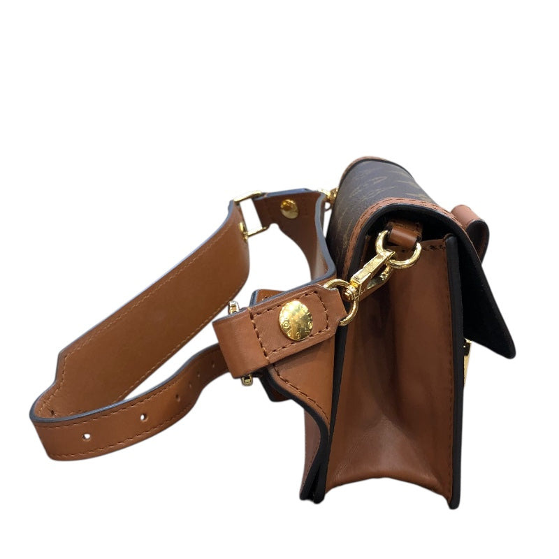 ルイ・ヴィトン LOUIS VUITTON バムバッグ ドーフィーヌ M44586 ブラウン　GD金具 モノグラム・リバース レディース ウエストバッグ