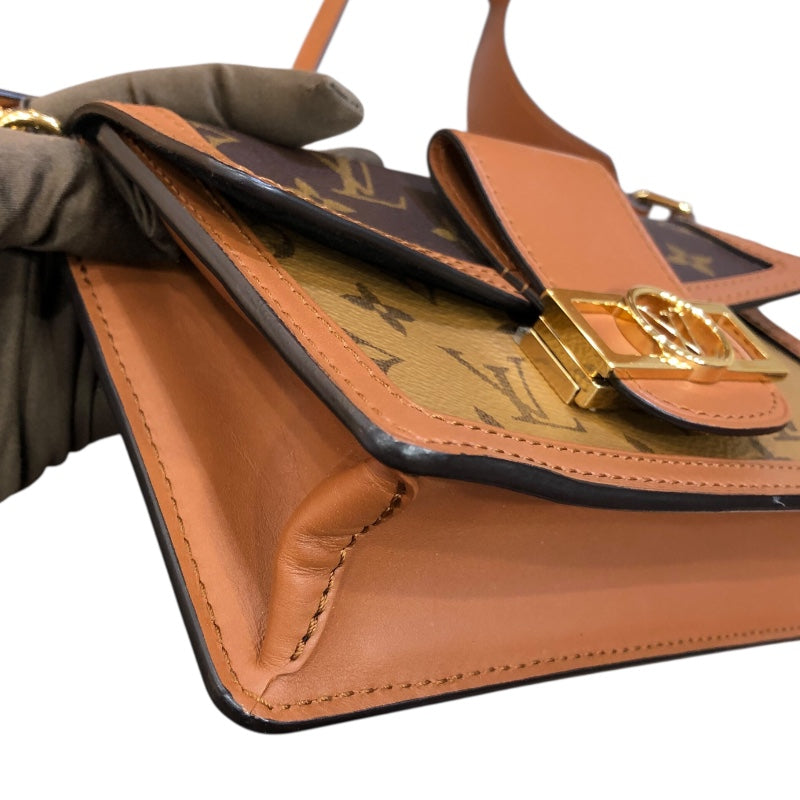 ルイ・ヴィトン LOUIS VUITTON バムバッグ ドーフィーヌ M44586 ブラウン　GD金具 モノグラム・リバース レディース ウエストバッグ