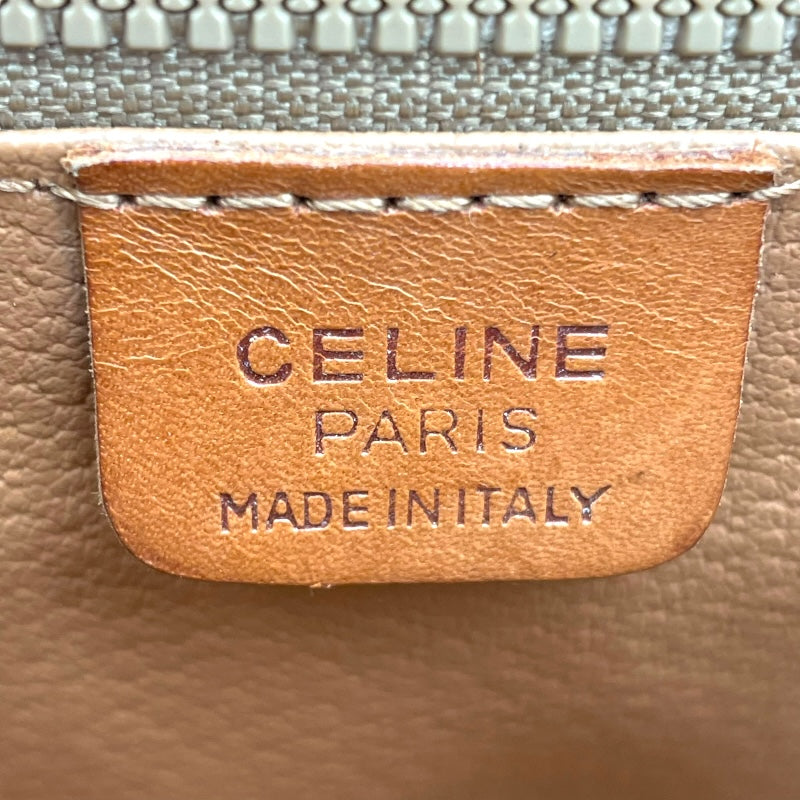 セリーヌ CELINE マカダム ショルダーバッグ ブラウン PVC