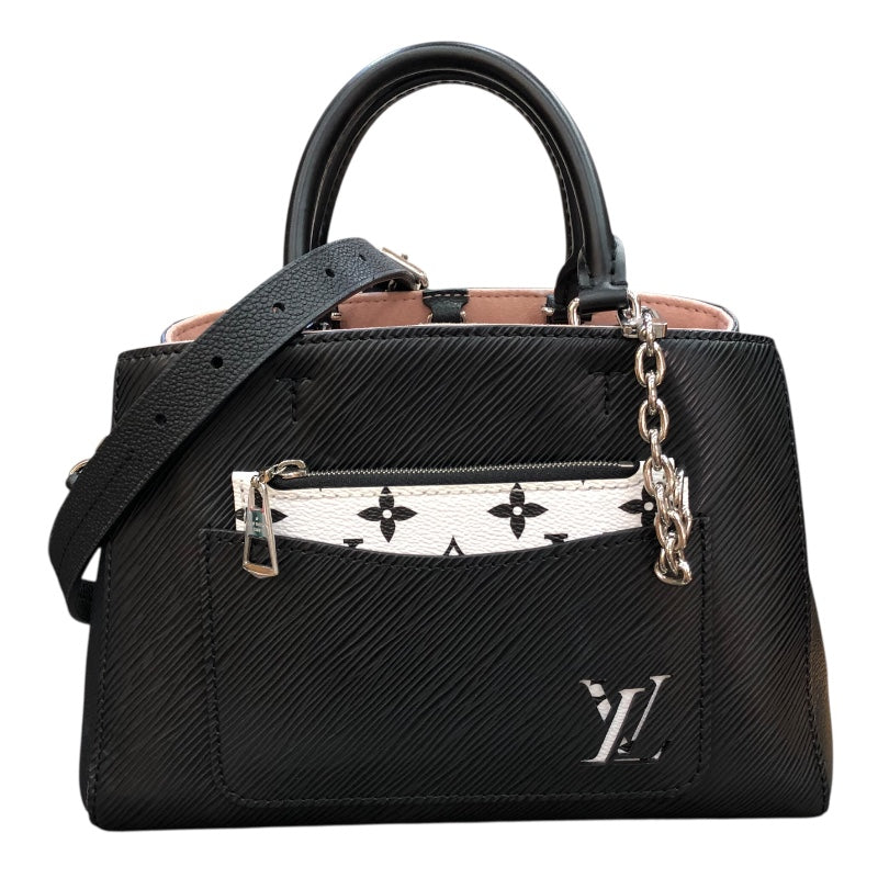 ルイ・ヴィトン LOUIS VUITTON マレル・トート BB M59952 ブラック　SV金具 エピレザー/モノグラムキャンパス レディース ハンドバッグ