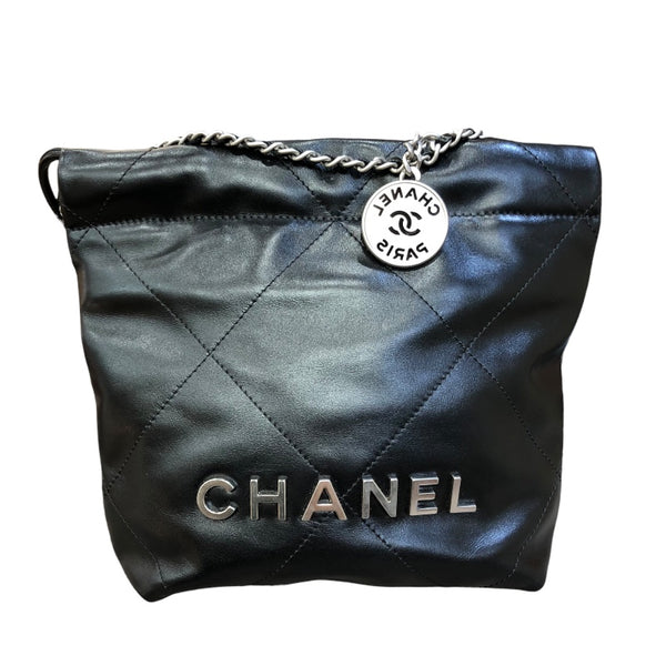 シャネル CHANEL シャネル22　ミニ AS3980 ブラック SV金具 シャイニーカーフ レディース ショルダーバッグ
