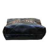 シャネル CHANEL シャネル22　ミニ AS3980 ブラック SV金具 シャイニーカーフ レディース ショルダーバッグ
