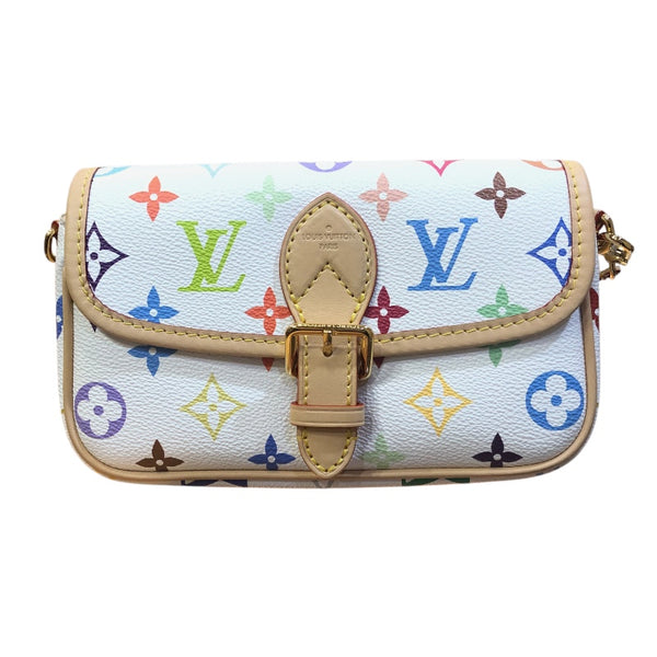 ルイ・ヴィトン LOUIS VUITTON ナノ ディアヌ 村上隆コラボ M14194 マルチカラー GD金具 モノグラム ユニセックス ショルダーバッグ