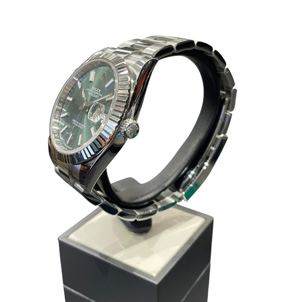 ロレックス ROLEX デイトジャスト41 126334 ミントグリーン SS/WG 自動巻き メンズ 腕時計