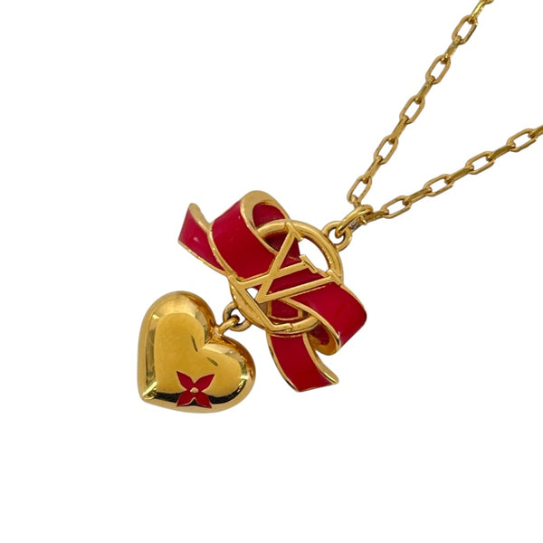 ルイ・ヴィトン LOUIS VUITTON コリエ・ラブ ロマンス ゴールド メタル アクセサリー