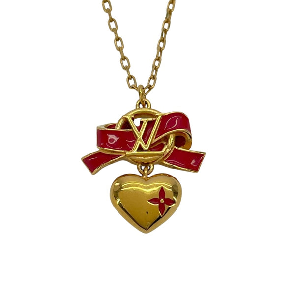 ルイ・ヴィトン LOUIS VUITTON コリエ・ラブ ロマンス ゴールド メタル アクセサリー