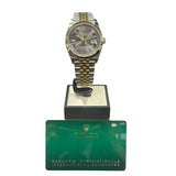 ロレックス ROLEX デイトジャスト36 スレートローマ 126233 スレート ステンレススティール/イエローゴールド 自動巻き メンズ 腕時計