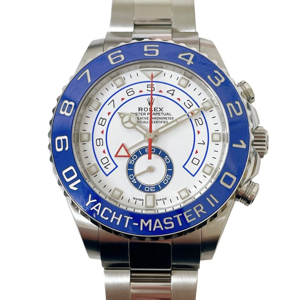 ロレックス ROLEX ヨットマスター2 116680 ホワイト SS 自動巻き メンズ 腕時計