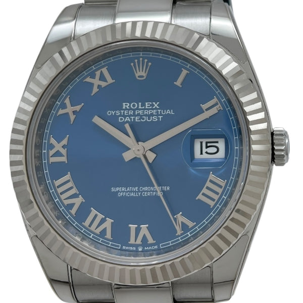 ロレックス ROLEX デイトジャスト41 126334 ブルー SS/WG 自動巻き メンズ 腕時計