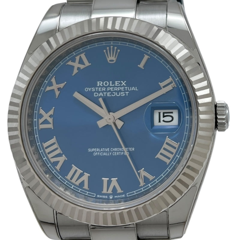 ロレックス ROLEX デイトジャスト41 126334 ブルー SS/WG 自動巻き メンズ 腕時計