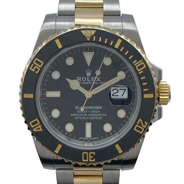 ロレックス ROLEX サブマリーナー 116613LN ブラック K18/SS メンズ 腕時計