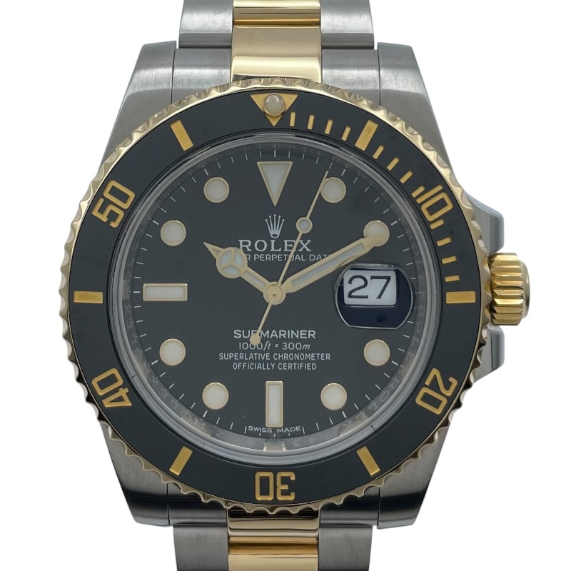 ロレックス ROLEX サブマリーナー 116613LN ブラック K18/SS メンズ 腕時計