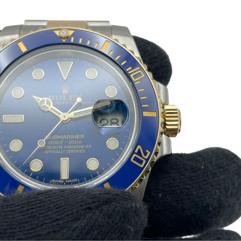 ロレックス ROLEX サブマリーナ 116613LB ブルー YG/SS メンズ 腕時計