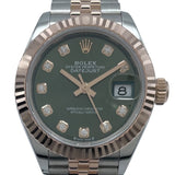 ロレックス ROLEX デイトジャスト28 オリーブグリーン 279171G オリーブグリーン PG/SS レディース 腕時計