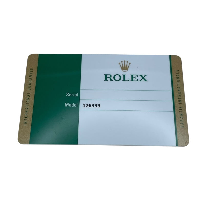 ロレックス ROLEX デイトジャスト41 126333 ブラック K18/SS メンズ 腕時計