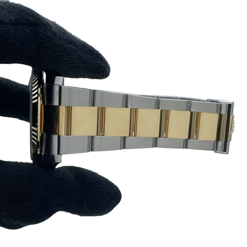 ロレックス ROLEX デイトジャスト41 126333 ブラック K18/SS メンズ 腕時計