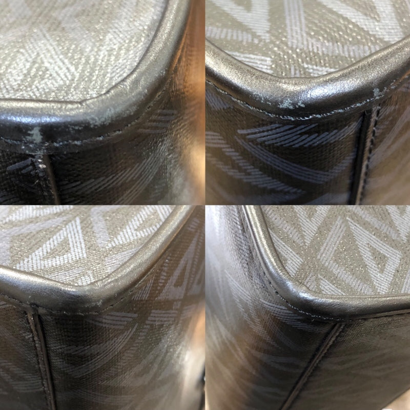 クリスチャン・ディオール Christian Dior CDダイヤモンドサファリトートバッグ 1ESSH224CDP ブラック/シルバー金具 PVC メンズ トートバッグ