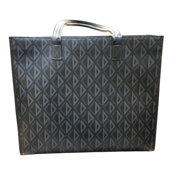 クリスチャン・ディオール Christian Dior CDダイヤモンドサファリトートバッグ 1ESSH224CDP ブラック/シルバー金具 PVC メンズ トートバッグ